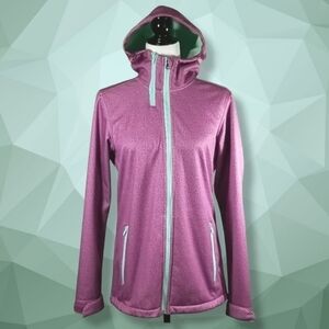 Women's Firefly Fleece Lined Hooded Jacket Size M Full Zip Fleece